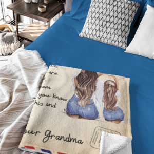 To My Granddaughter | You Are Loved | Personalized Blanket | From Grandma